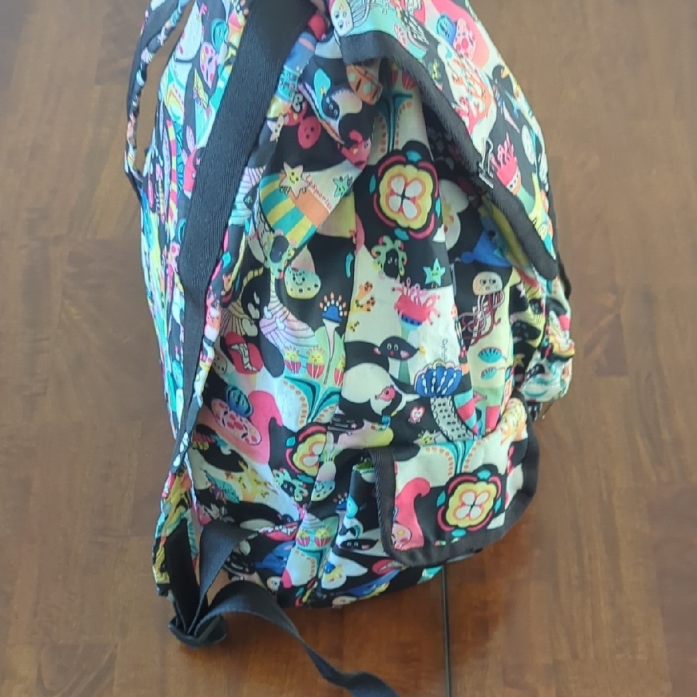 Lesportsac Vibrant Backpack with Black Accents - Picture 3 of 9